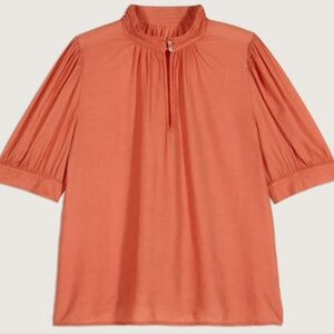 BA&SH NWT coral Tyler top 100% cotton size US 8 Large